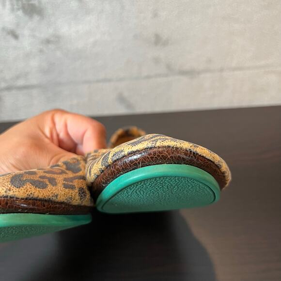 Tieks Women's Leopard Print Italian Leather Flats Size 9 - Picture 5 of 8